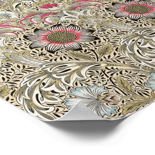 William Morris's Corncockle Poster (Ecke)