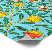 William Morris's Four Obstes berühmtes Muster Poster (Ecke)