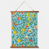 William Morris's Four Obstes berühmtes Muster Wandteppich Mit Holzrahmen (Vorderseite)