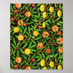 William Morris's Fruchtmuster Tapete Poster