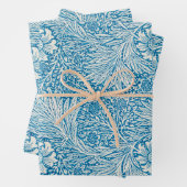 William Morris's Marigold Blue White Pattern Geschenkpapier Set (Beispiel)