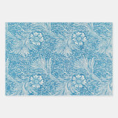 William Morris's Marigold Blue White Pattern Geschenkpapier Set (Vorderseite)
