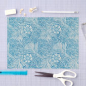 William Morris's Marigold Blue White Pattern Seidenpapier (Handwerk)