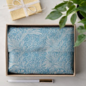 William Morris's Marigold Blue White Pattern Seidenpapier (Geschenk)