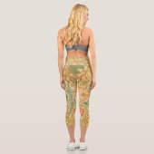 William Morris's Pink und Rose Capri Leggings (Rückseite)