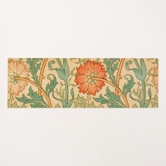 William Morris's Pink und Rose Yogamatte (Vorderseite (Horizontal))
