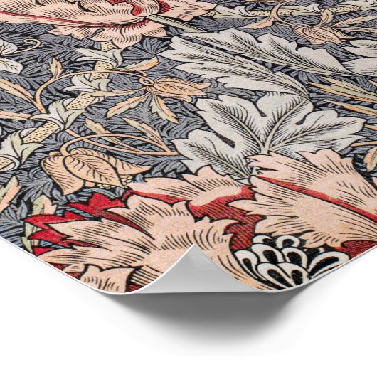 William Morris's Printed Linen Honeysuckle berühmt Poster (Ecke)