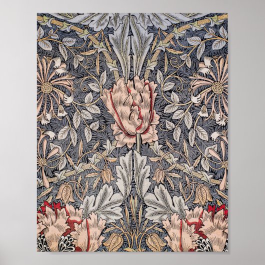 William Morris's Printed Linen Honeysuckle berühmt Poster (Vorne)