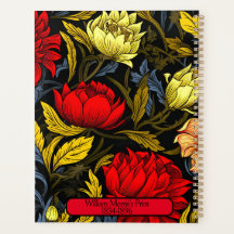 William Morris's Red & Yellow Floral Print