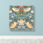 William Morris's Strawberry Thief Leinwanddruck (Insitu (Holzboden))