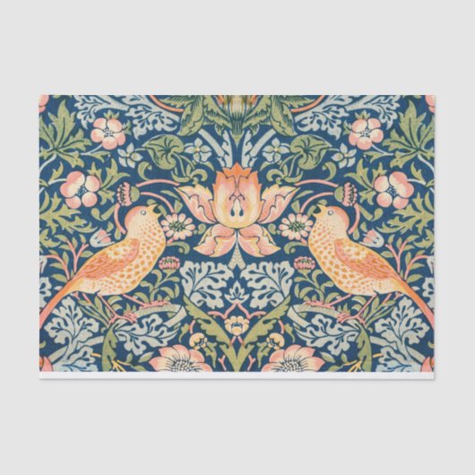 William Morris's Strawberry Thief Seidenpapier (Vorderseite)