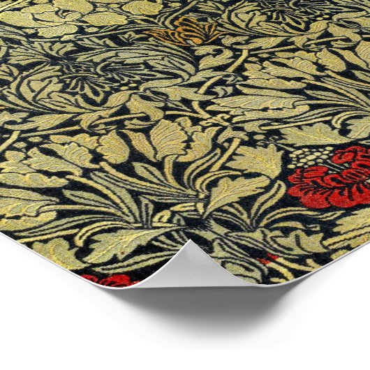 William Morris's Tulip and Rose Poster (Ecke)