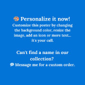 William Name Cloud Customizable Poster