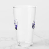 William Name in Blue Sparkle, Glas (Links)