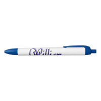 William Name in Blue Sparkle,