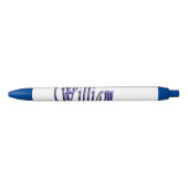 William Name in Blue Sparkle, Kugelschreiber (Vorderseite)