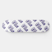 William Name in Blue Sparkle, Skateboard (Horizontal)
