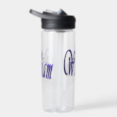 William Name in Blue Sparkle, Trinkflasche (Rechts)