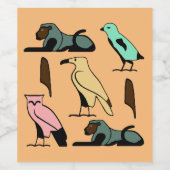 William Name in Hieroglyphen Symbole des alten Egy Weinetikett (Einzelnes Label)