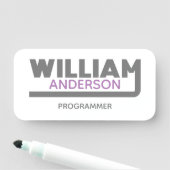 William Name Tag Namensschild (Beispiel)