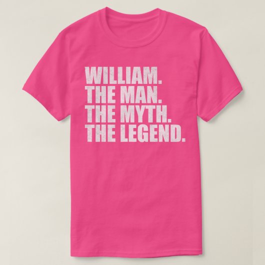William Name William Name William T-Shirt (Design vorne)