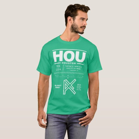 William P. Hobby Airport HOU T - Shirt (Vorne ganz)