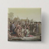 William Penn, der über den Vertrag führt zu Button (Vorderseite)