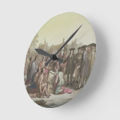 William Penn, der über den Vertrag führt zu Runde Wanduhr (Winkel)