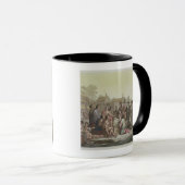 William Penn, der über den Vertrag führt zu Tasse (VorderseiteRechts)