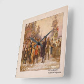 William Penn "Right is right" Wall Clock Quadratische Wanduhr (Winkel)