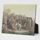 William Penn verhandelt über den Vertrag, der zu Fotoplatte (Seite)