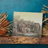 William Penn verhandelt über den Vertrag, der zu Fotoplatte (Seite)