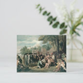 William Penn's Agreement mit den Amerikanischen Ur Postkarte (Stehend Vorderseite)