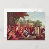 William Penns Vertrag mit den Amerikanischen Urein Postkarte (Vorne/Hinten)