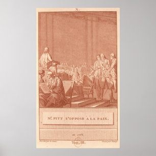 William Pitt das Älteste, das dem Frieden Poster