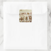 William, Robert de Mortain und Bishop Odo Quadratischer Aufkleber (Tasche)