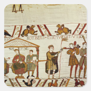 William, Robert de Mortain und Bishop Odo Quadratischer Aufkleber