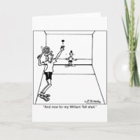 William sagen Racquetball-Schuss