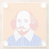 William Shakespear Portrait - Grafik Glasuntersetzer (Rückseite)