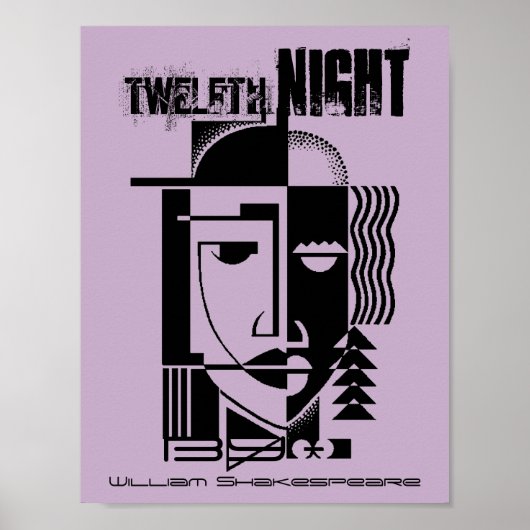 William Shakespeare 12. Nacht Zwölftel Poster (Vorne)