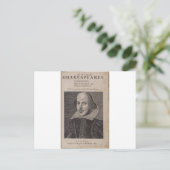 William Shakespeare, 1623 Postkarte (Stehend Vorderseite)