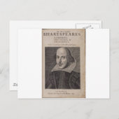 William Shakespeare, 1623 Postkarte (Vorne/Hinten)