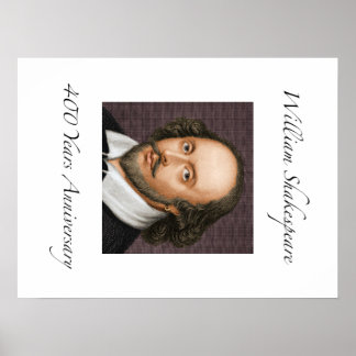 William Shakespeare 400 Jahre Jahrestag Poster