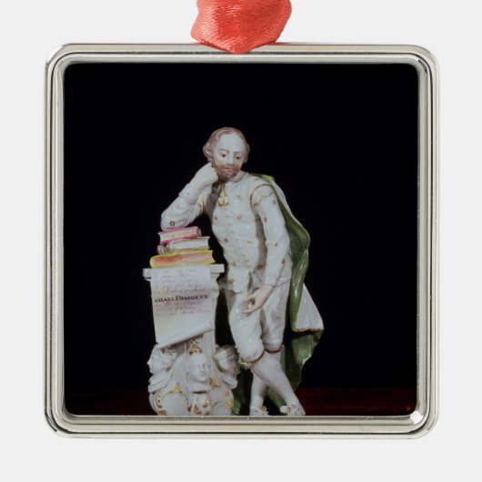 William Shakespeare, basiert auf dem Monument Silbernes Ornament (Vorne)