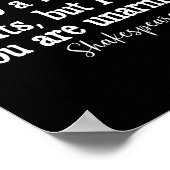 William Shakespeare Battle Of Wits English Literat Poster (Ecke)