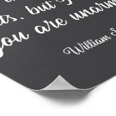 William Shakespeare Battle Of Wits English Literat Poster (Ecke)