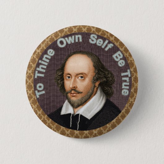 William Shakespeare Button (Vorderseite)