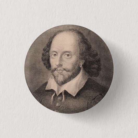 William Shakespeare Button (Vorderseite)
