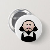 William Shakespeare Button (Vorne & Hinten)