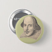 William Shakespeare Button (Vorne & Hinten)
